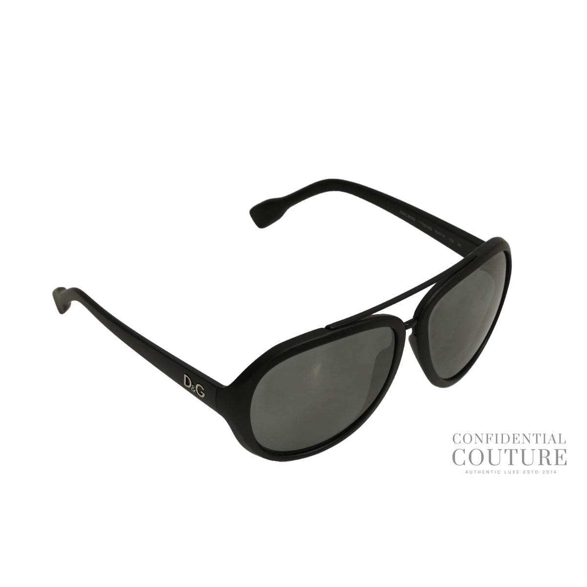 Black D&G 8092 Aviator Sunglasses