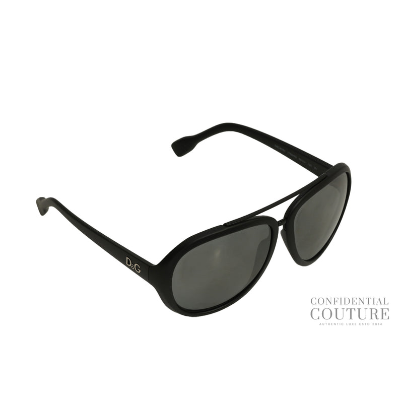 Black D&G 8092 Aviator Sunglasses