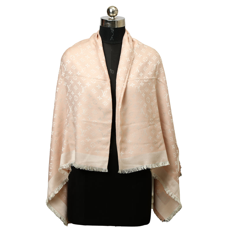 Baby Pink Monogram Classic Shawl