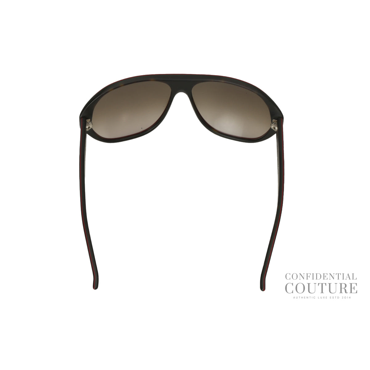 GG 1025/S Brown Tone Black Frame Sunglasses