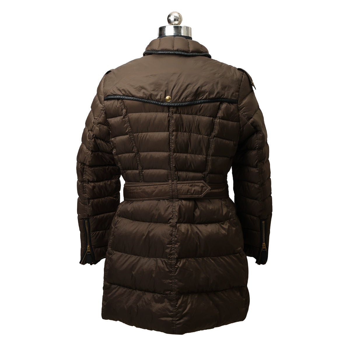 Olive 100% Polyamide Puffer Jacket For Women- XL