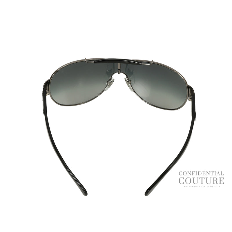 Pre loved salvatore ferragamo blue gradient 1153 aviator sunglasses price