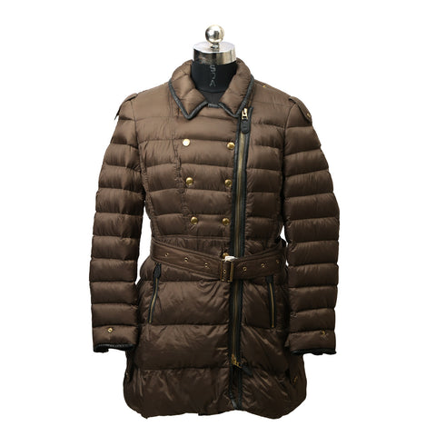Olive 100% Polyamide Puffer Jacket For Women- XL
