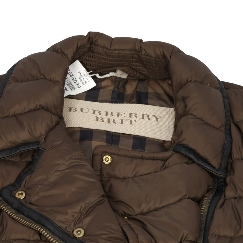 Olive 100% Polyamide Puffer Jacket For Women- XL