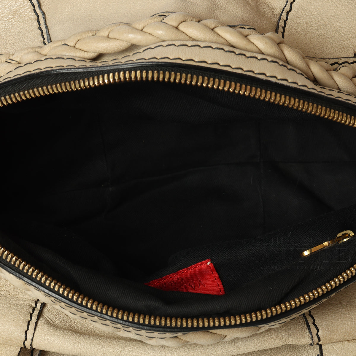 Garavani Braided off-white Shoulder Bag