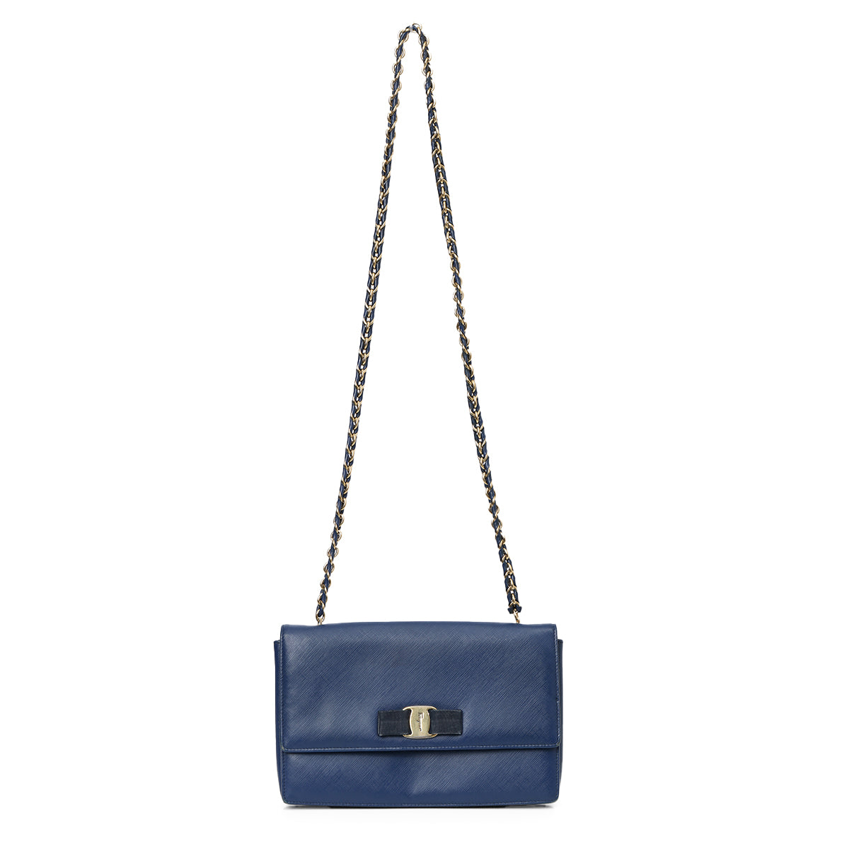 Blue Vara Bow Shoulder Bag
