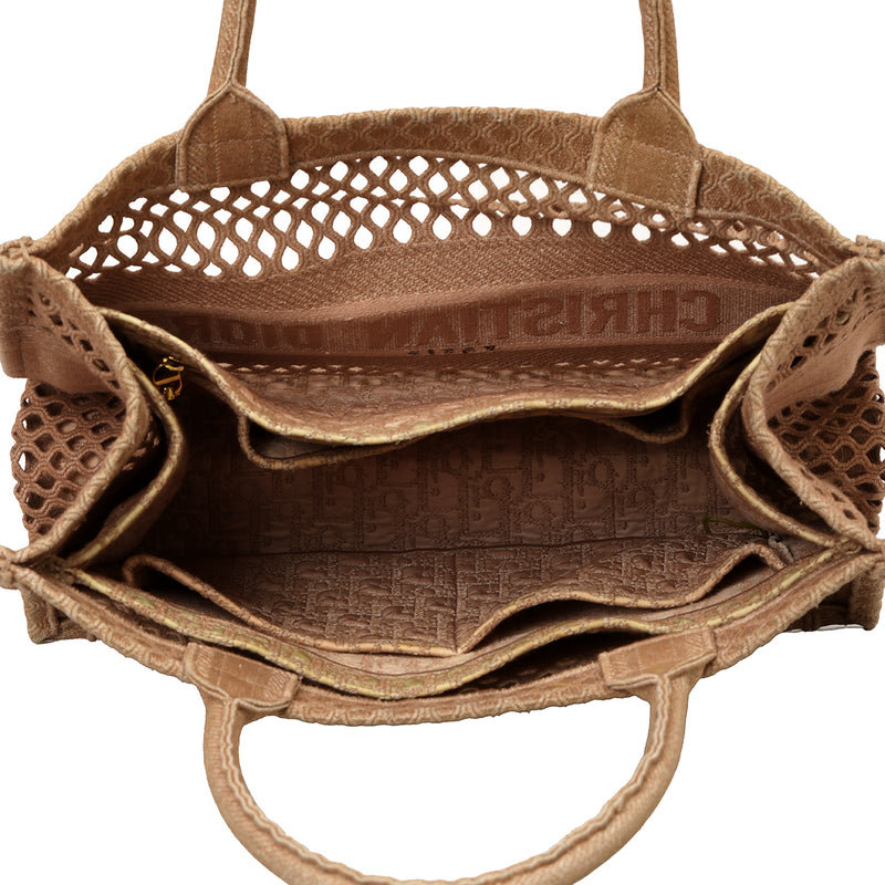 Women christian dior mesh tote bag