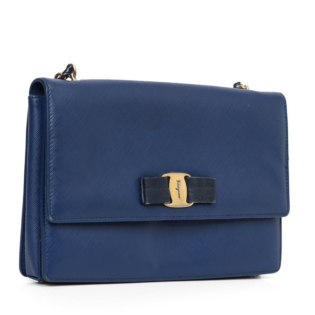 Blue Vara Bow Shoulder Bag