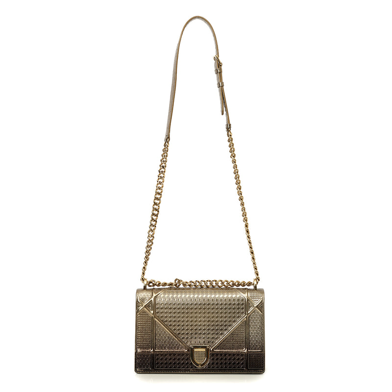 Ombre Microcannage Diorama Bag Medium