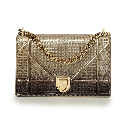 Ombre Microcannage Diorama Bag Medium