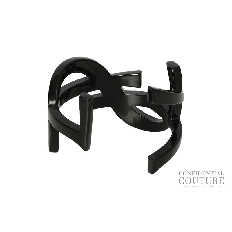 Yves Saint Laurent Black Opyum Twist Cuff Bracelet