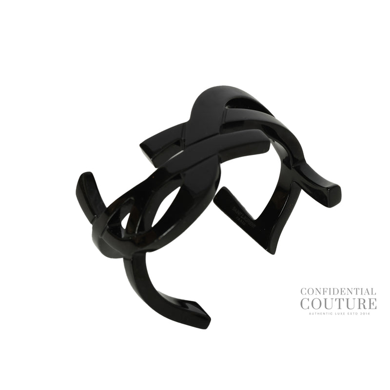 Yves Saint Laurent Black Cuff Bracelet