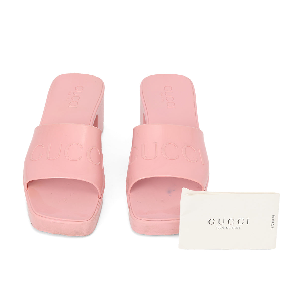 Pink Rubber Logo Platform
