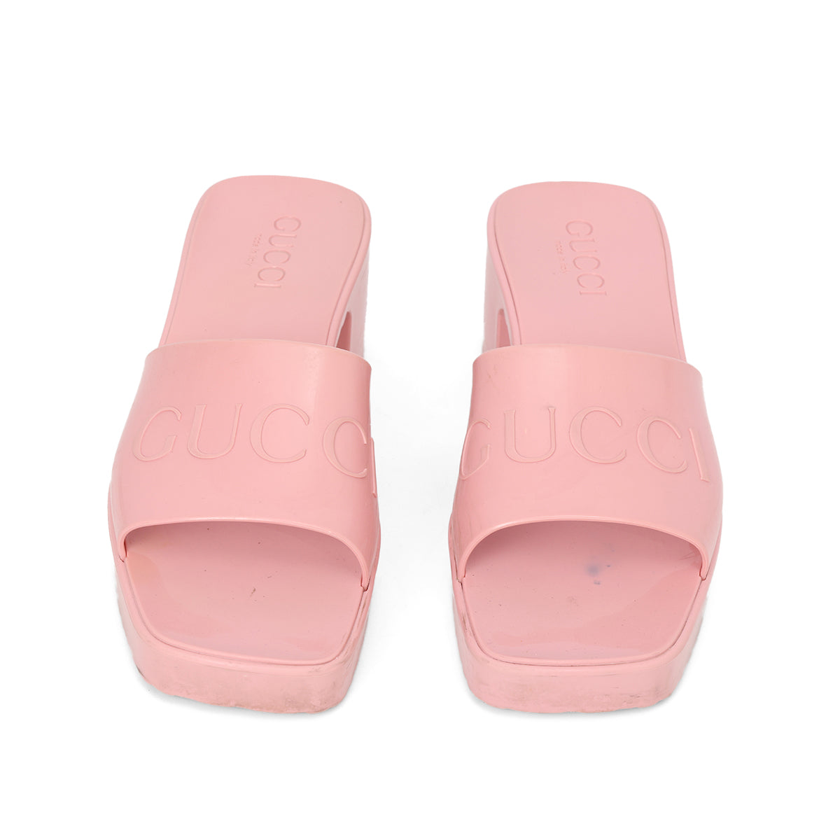 Pink Rubber Logo Platform