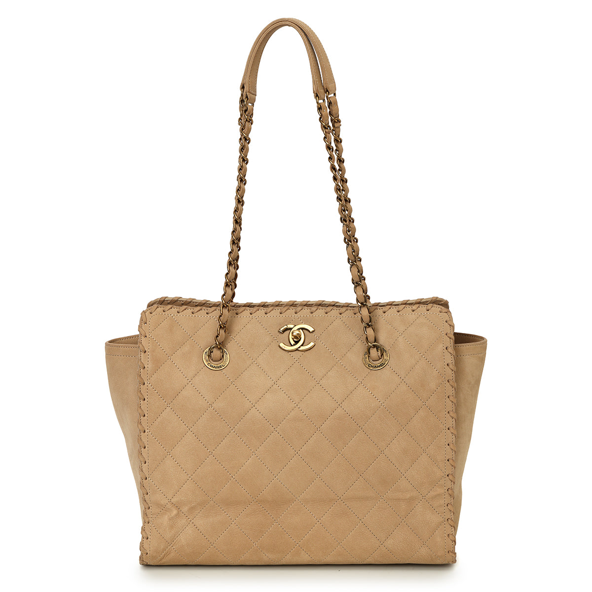 Whipstitch Velvet Calfskin Tote One Size