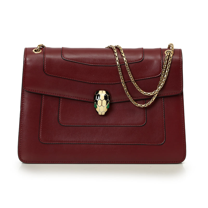 Pre-loved Bvlgari Serpenti Forever Shoulder Bag Medium