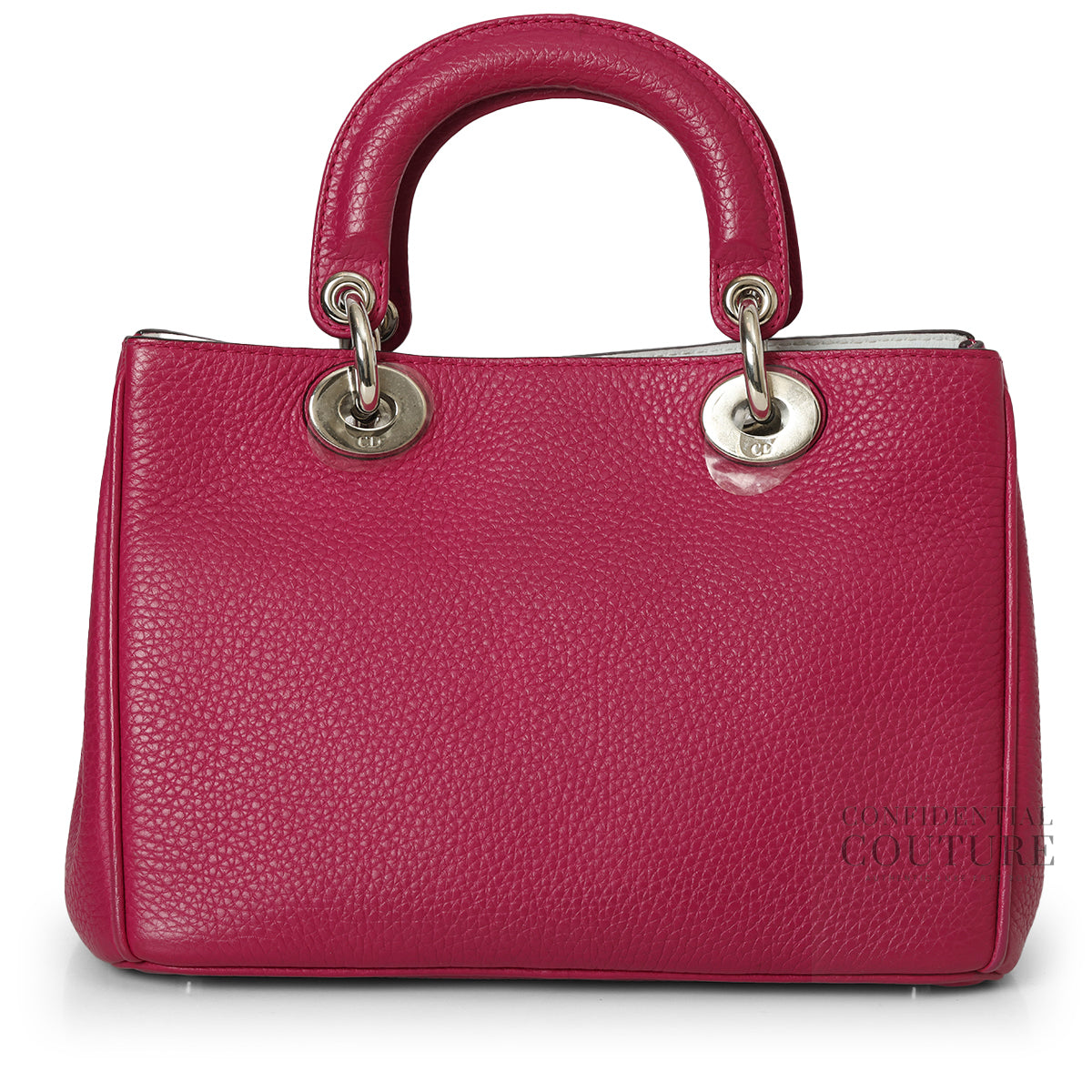 Fuchsia Pebbled Leather Diorissimo Mini Bag