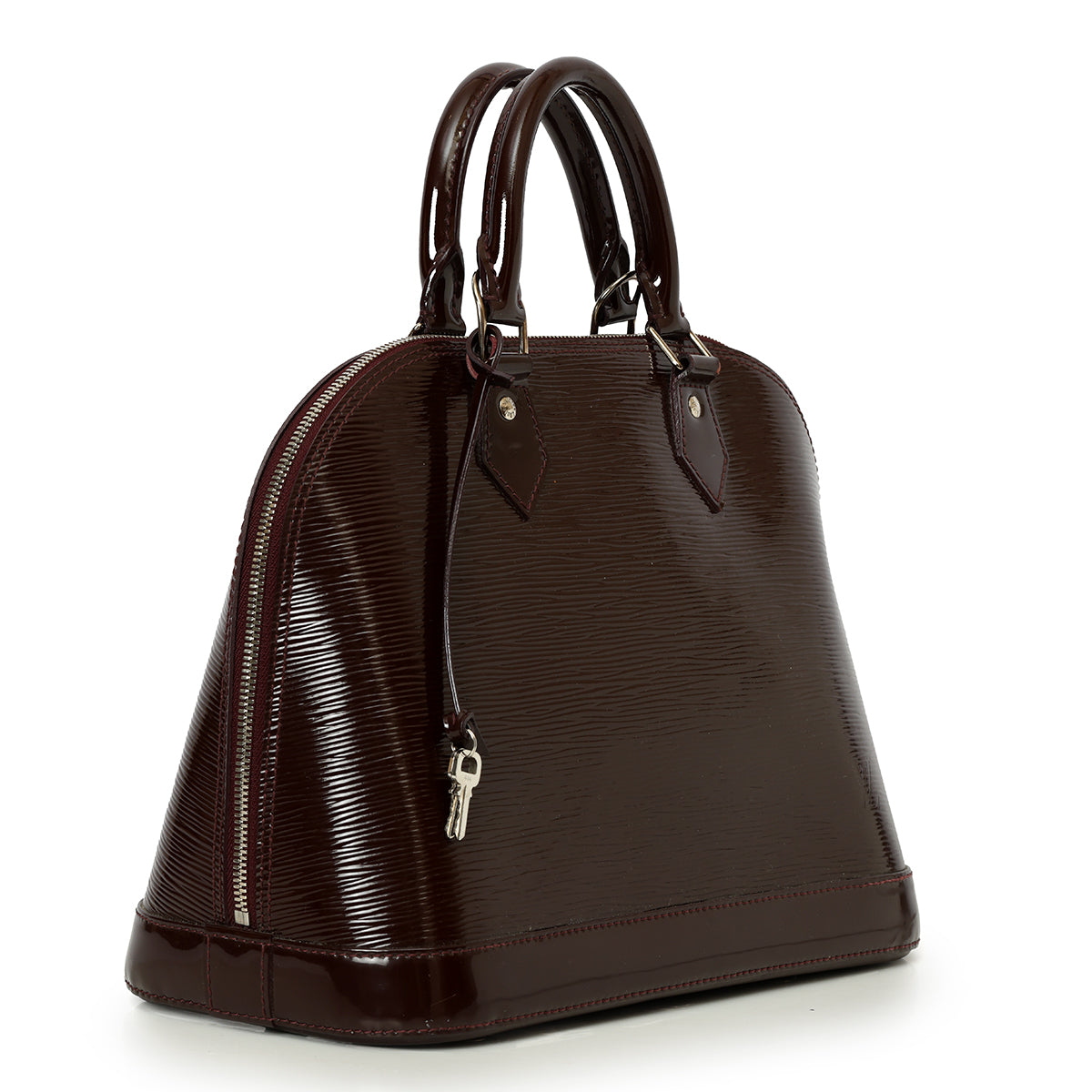 Amarante Patent Leather Alma Bag