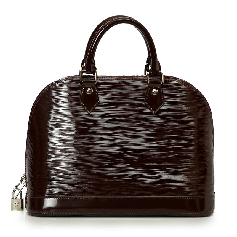 Amarante Patent Leather Alma Bag