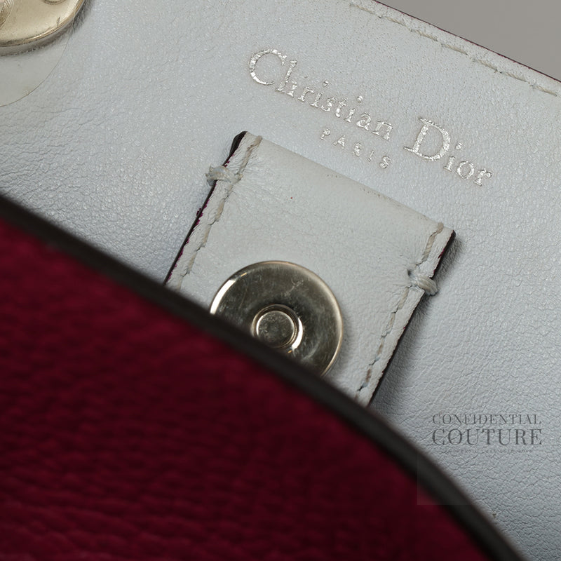 Fuchsia Pebbled Leather Diorissimo Mini Bag