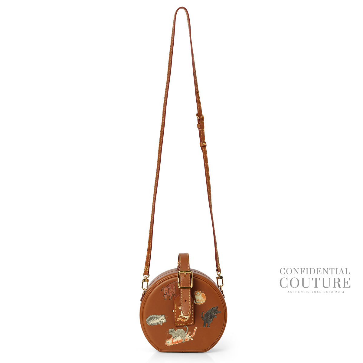 Tan 2019 Catogram Petite Boite Chapeau Bag