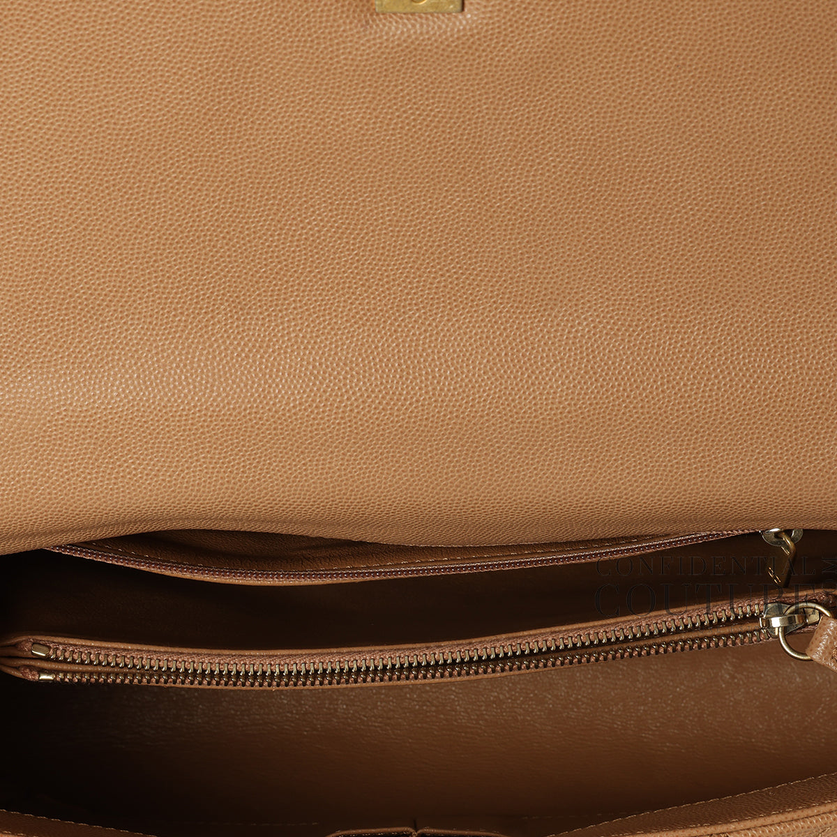 Nude/Burgundy Large Coco Handle Bag