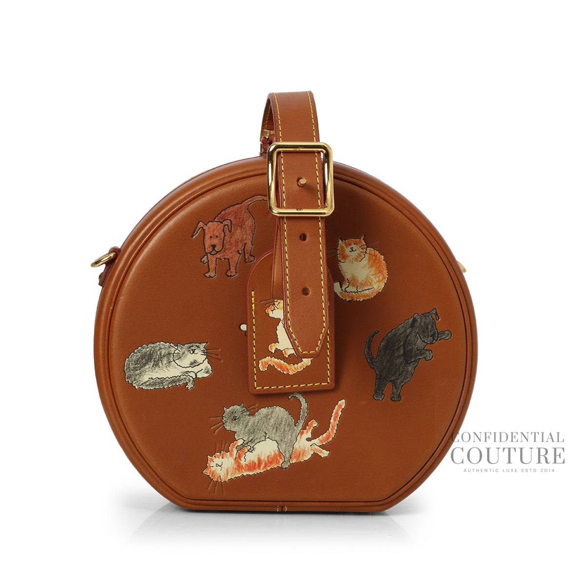 Tan 2019 Catogram Petite Boite Chapeau Bag
