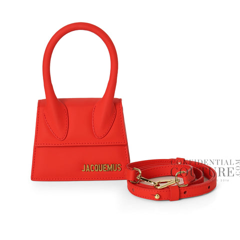 The Chiquito Red Signature Leather Mini Top Handle Bag