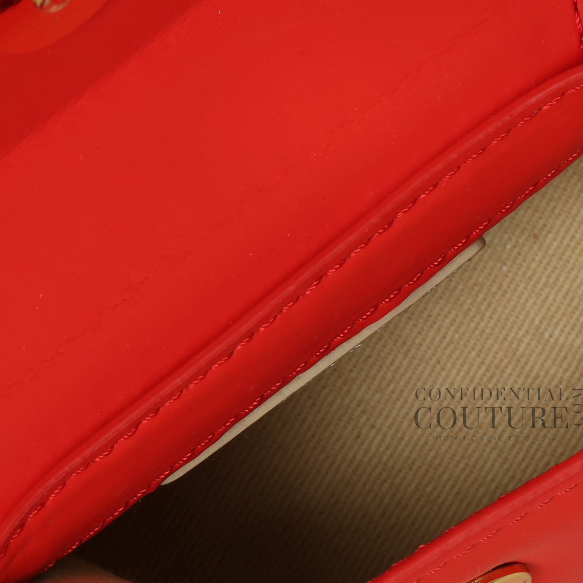The Chiquito Red Signature Leather Mini Top Handle Bag