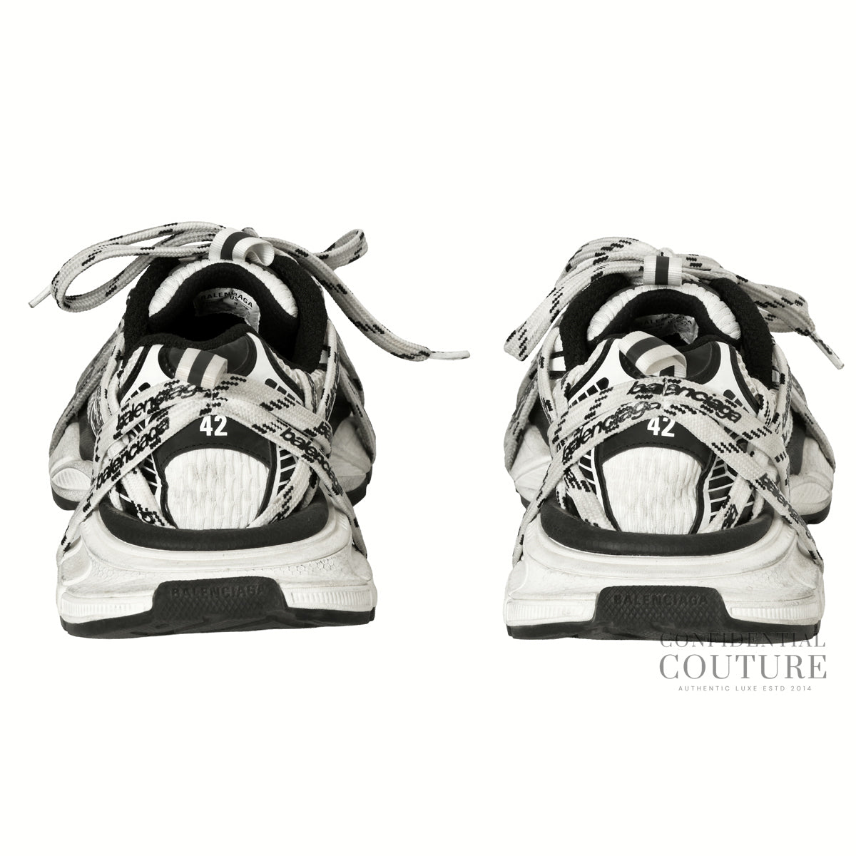 Men's 3xl Extreme Laces Logo Sneaker in White/black Size EU 42 | UK 8 | US 9