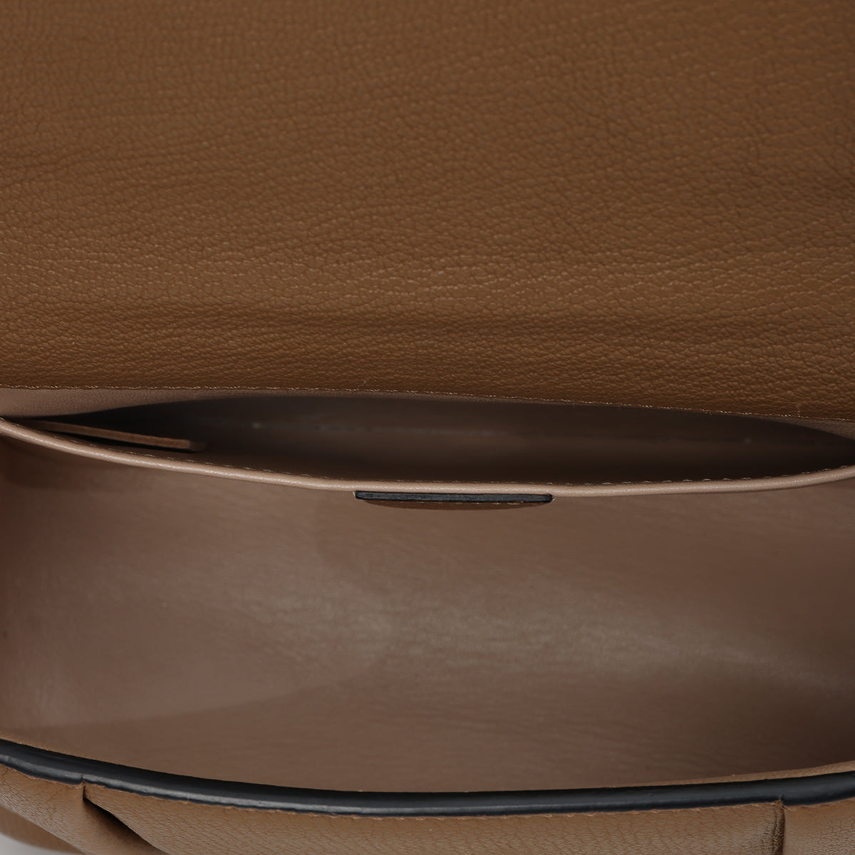 Tan Leather Small Square Elsie Chain Shoulder Bag