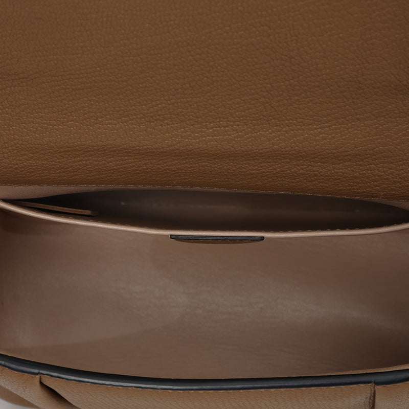 Women Chloe Tan Leather Small Chain Shoulder Bag