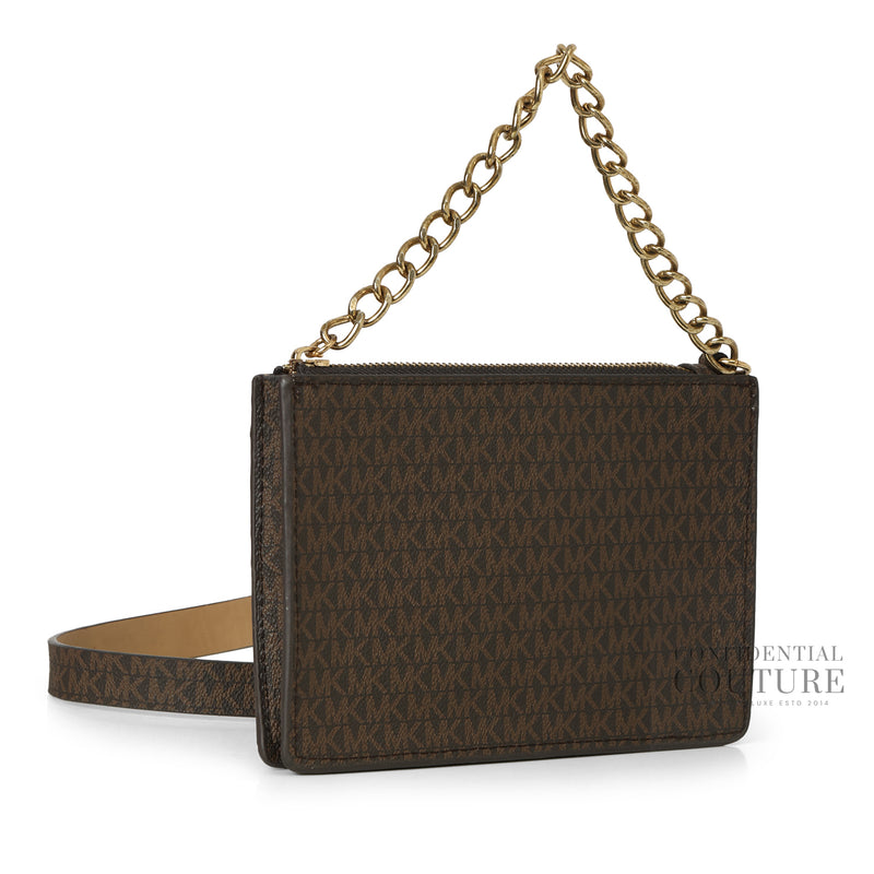 Women Michael Kors MK Monogram Signature Fannypack- XL