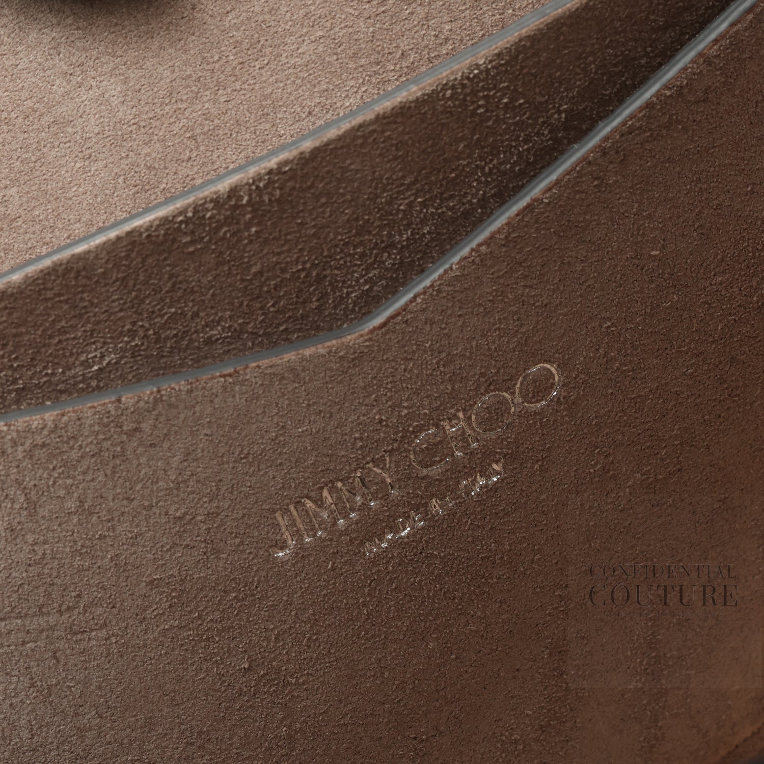 Suede Sand/Grey Lockett Shoulder Bag