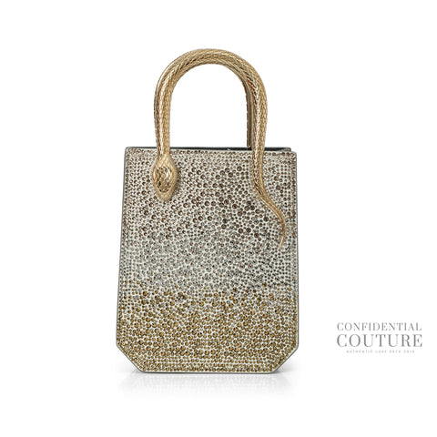 Serpentine Silver Crystal Tote