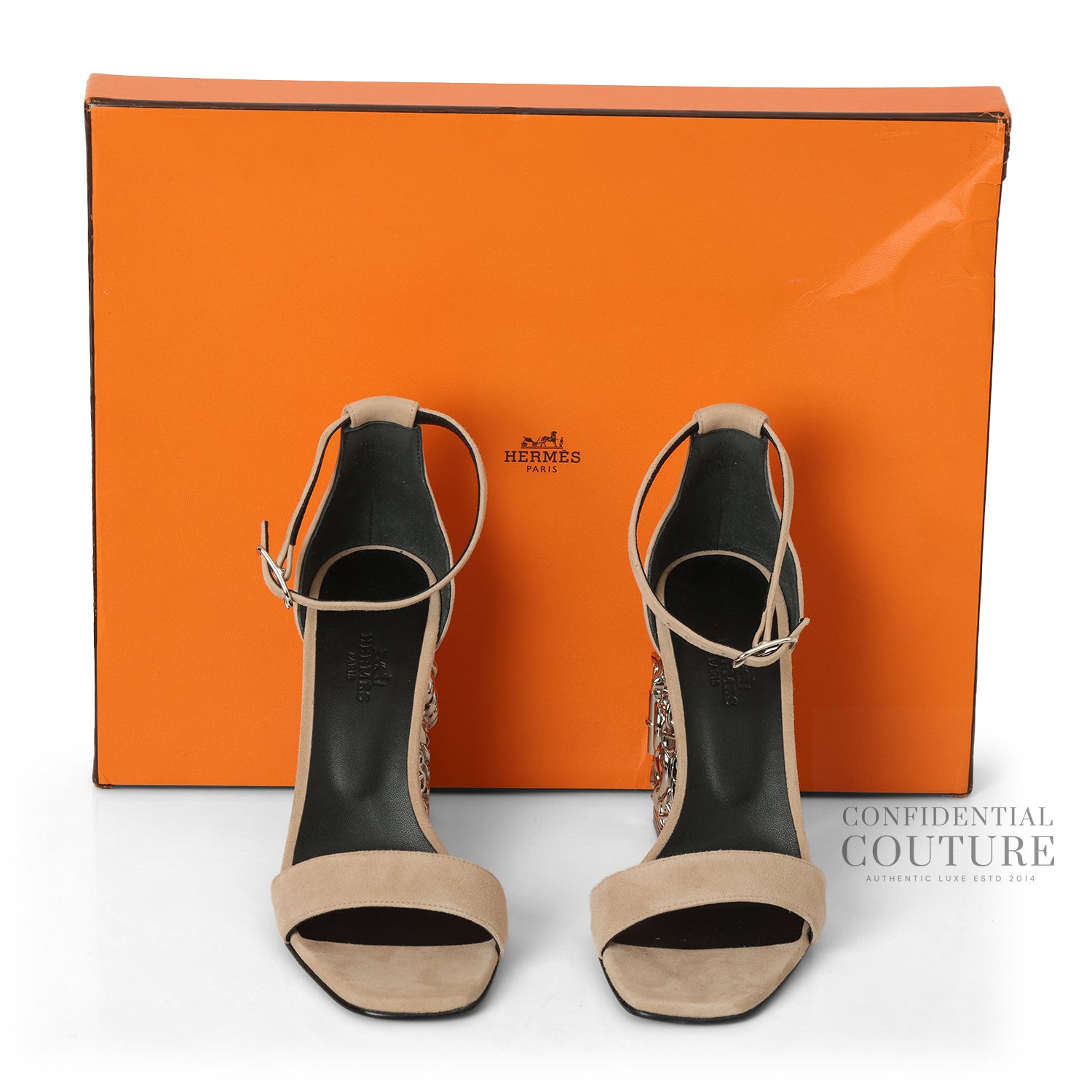 Glam 105 Sandals Beige Suede EU 37