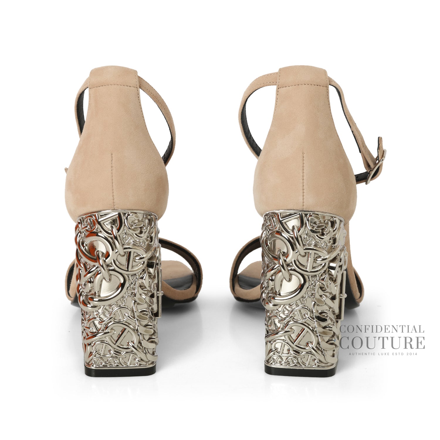 Glam 105 Sandals Beige Suede EU 37