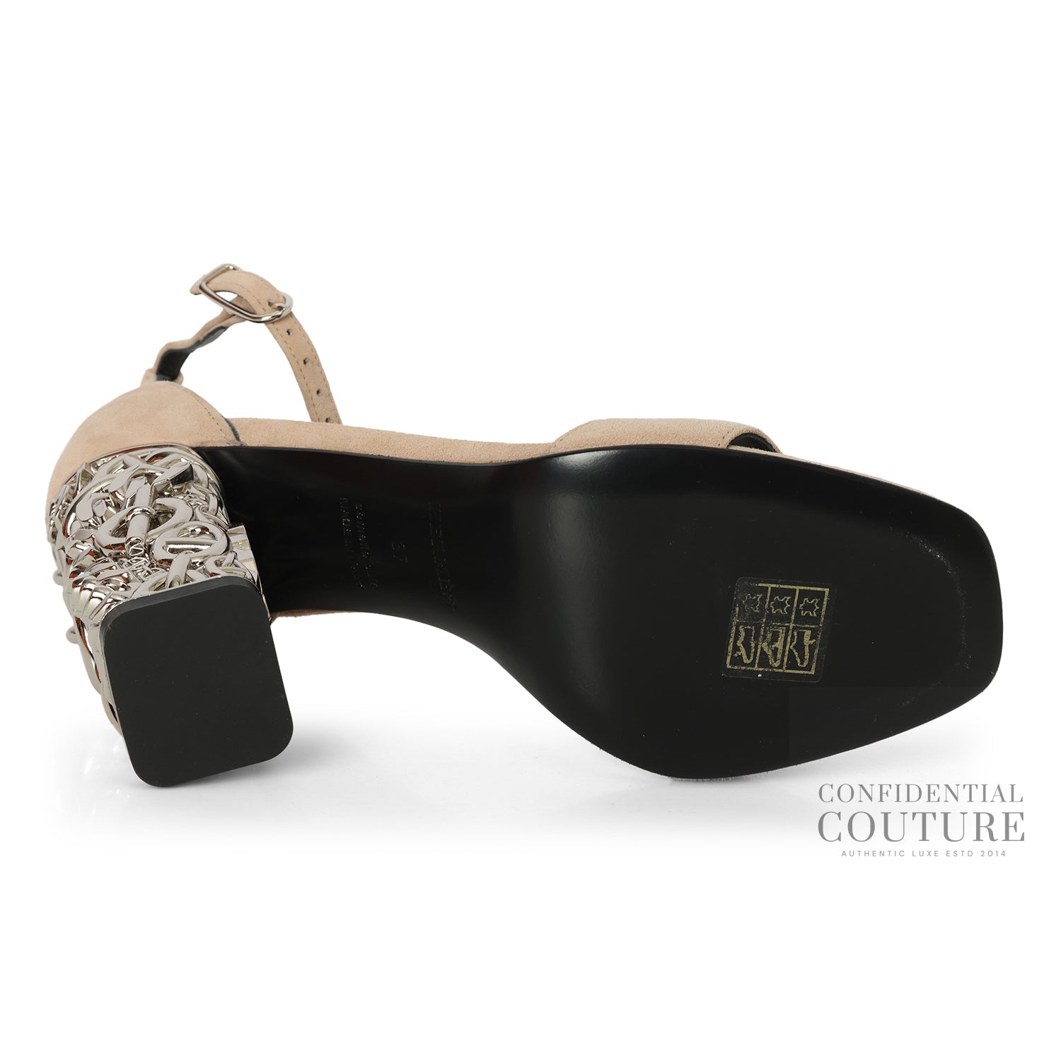 Glam 105 Sandals Beige Suede EU 37