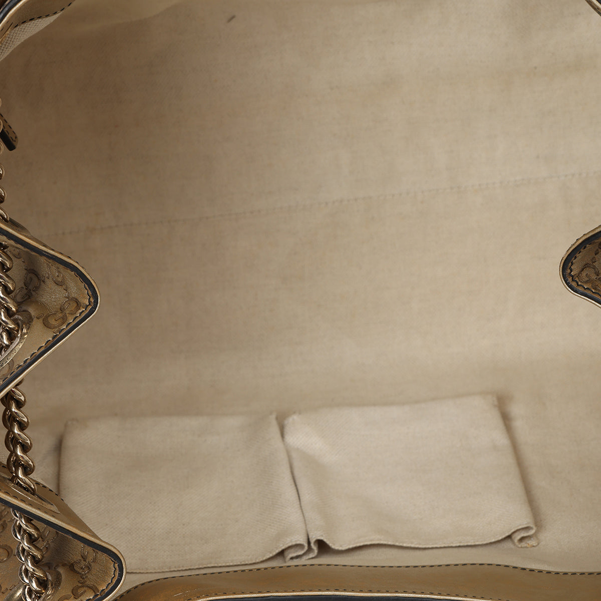 Gold GG Guccisima Large Emily Tote