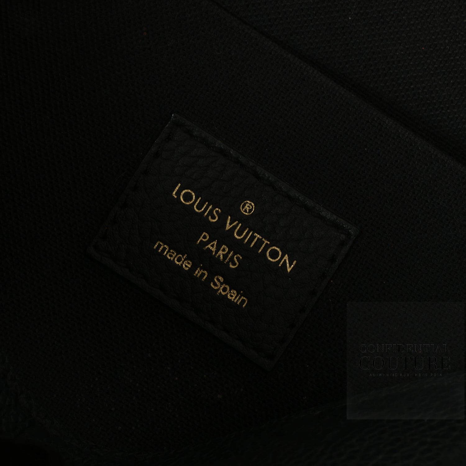 Pochette Felicie Black Monogram Empreinte