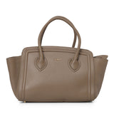 Grey Leather Tote