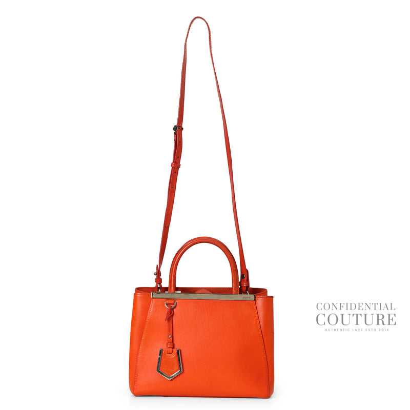 Orange Vitello Leather Medium 2 Jours Elite Bag