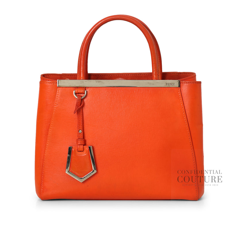 Orange Vitello Leather Medium 2 Jours Elite Bag