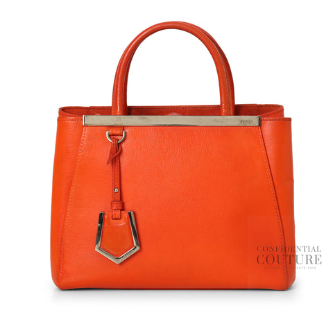 Orange Vitello Leather Medium 2 Jours Elite Bag