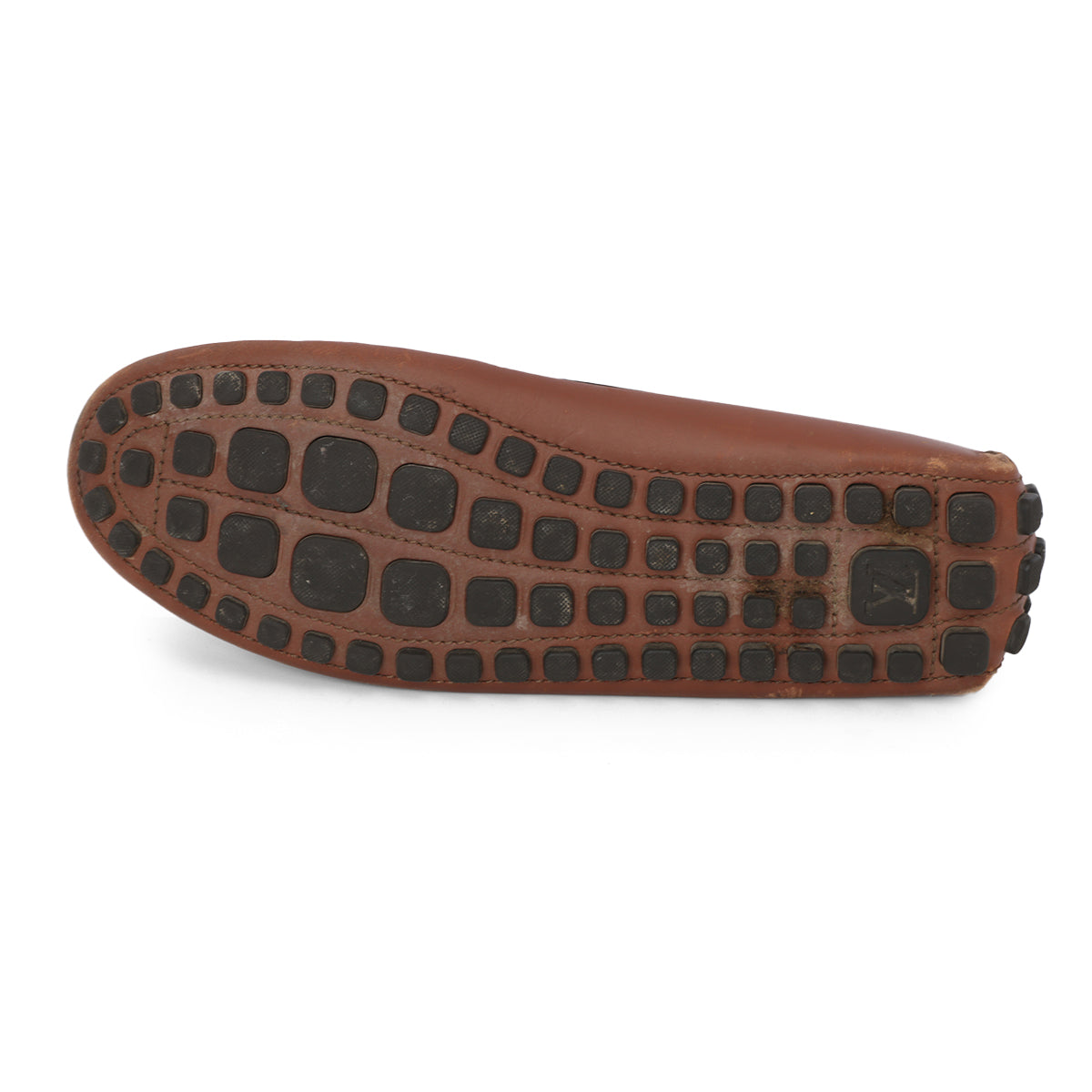 Arizona Brown Leather Knot Loafers- 8