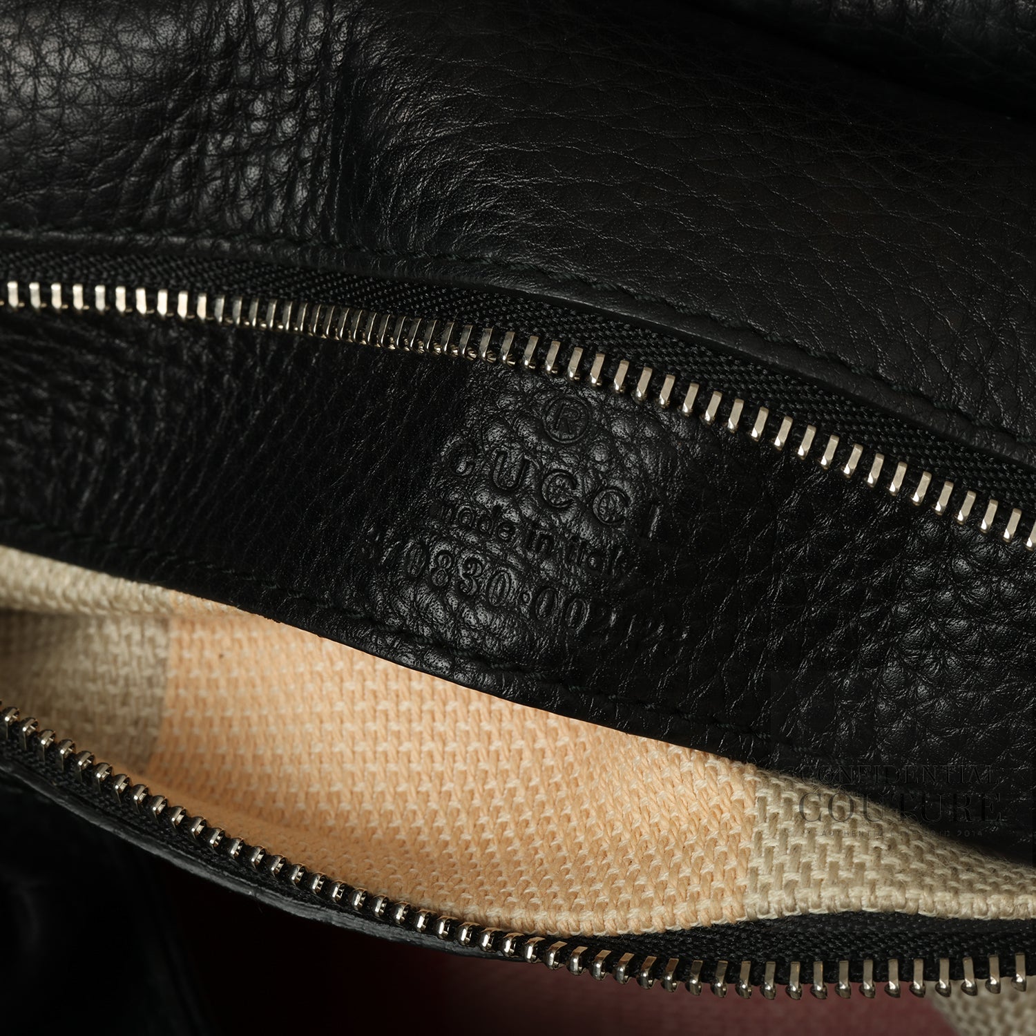 Black Leather Large Bamboo Daily Top Handle Bag