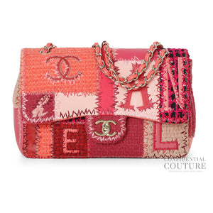 Pink Patchwork Classic Jumbo Flap Bag