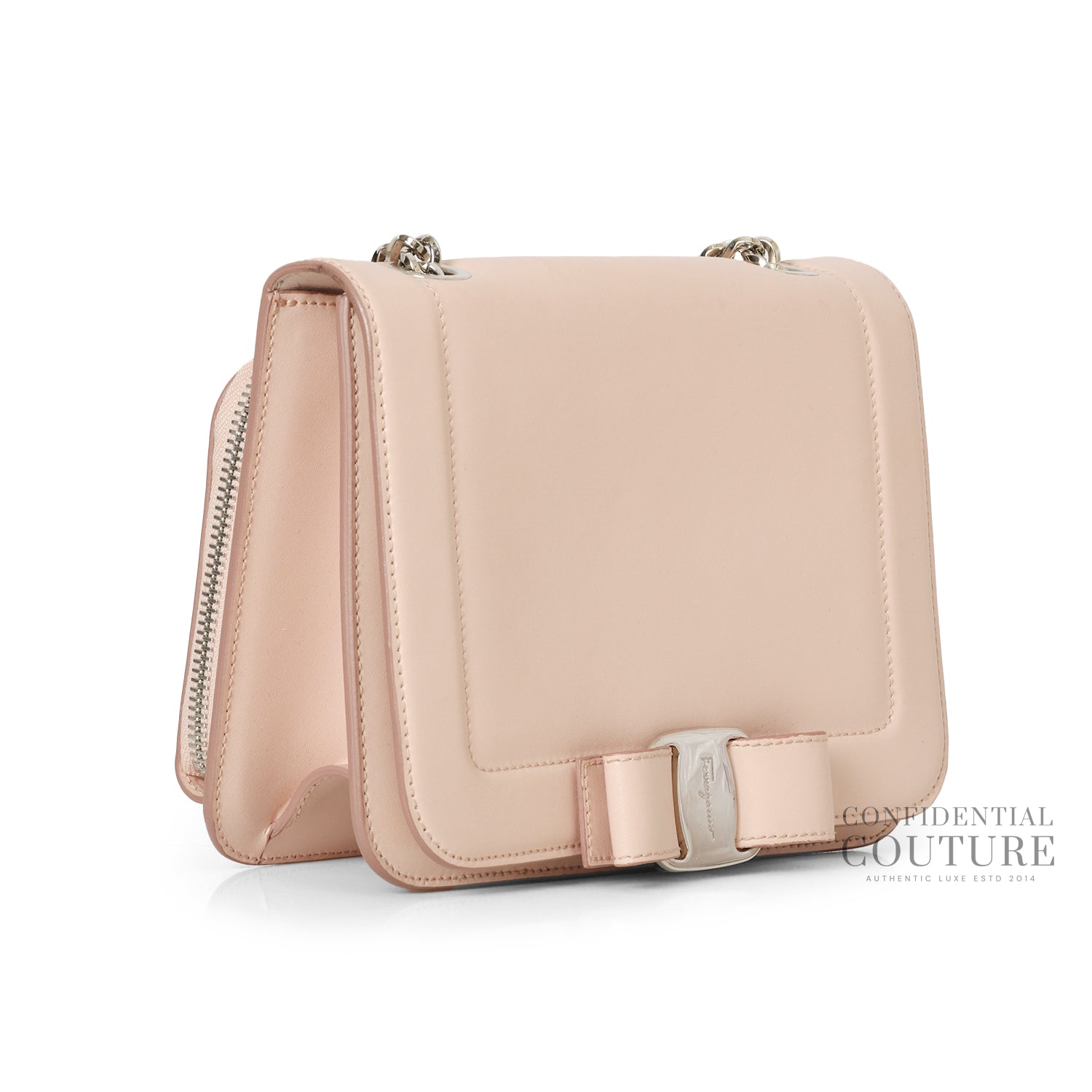 Pink Vara Rainbow Small Leather Crossbody Bag