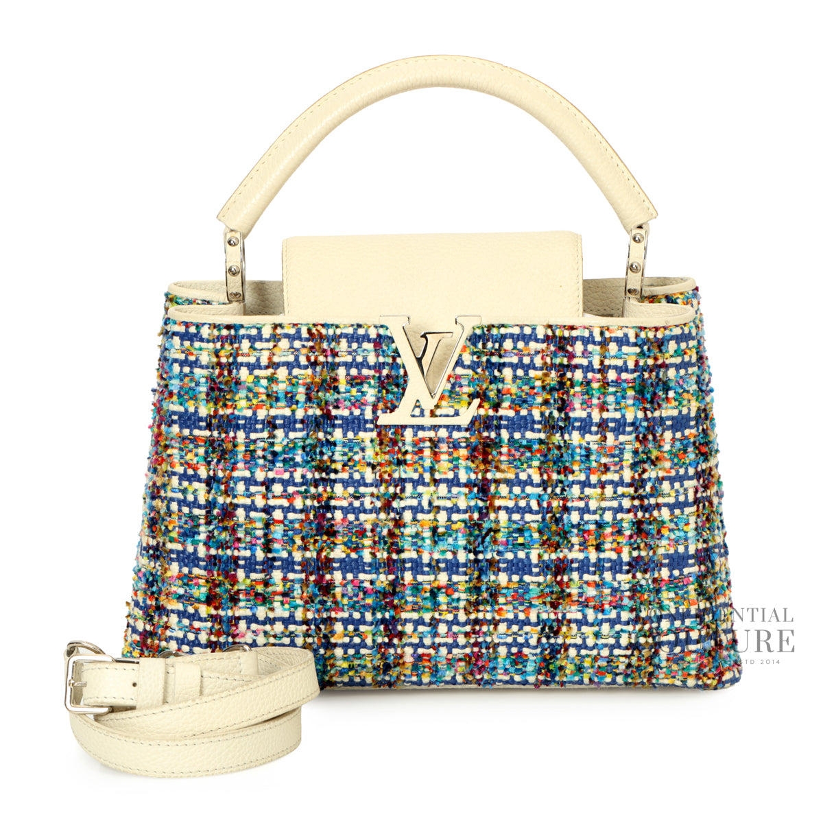 Capucines Tweed Multi-Colour MM Bag