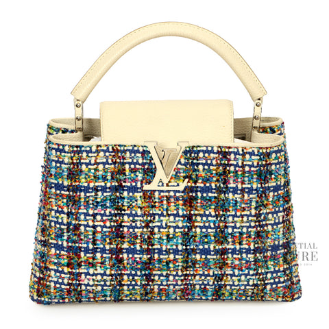 Capucines Tweed Multi-Colour MM Bag